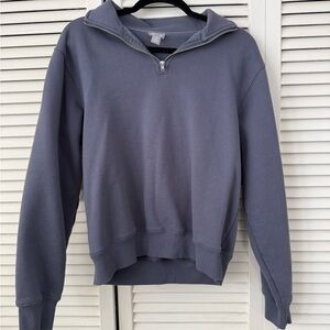 Tilly's Navy Quarter Zip Sweatshirt